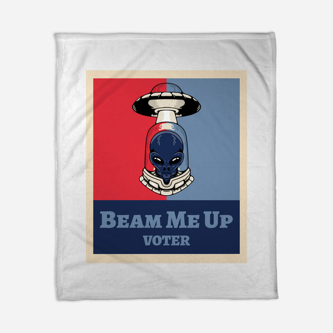 Beam Me Up Voter-None-Fleece-Blanket-ElLocoMus