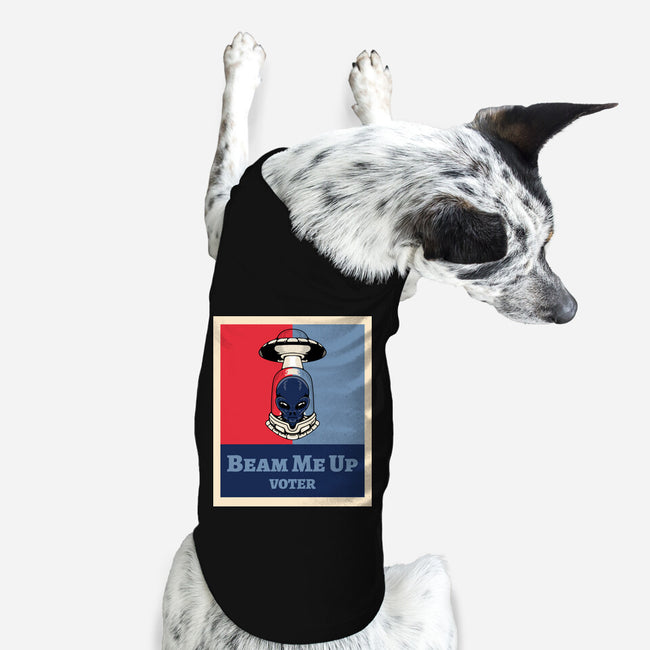 Beam Me Up Voter-Dog-Basic-Pet Tank-ElLocoMus