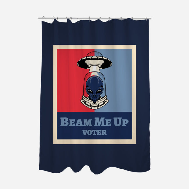 Beam Me Up Voter-None-Polyester-Shower Curtain-ElLocoMus