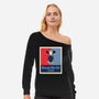 Beam Me Up Voter-Womens-Off Shoulder-Sweatshirt-ElLocoMus