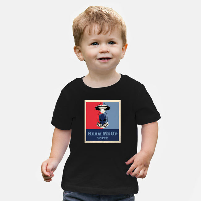 Beam Me Up Voter-Baby-Basic-Tee-ElLocoMus