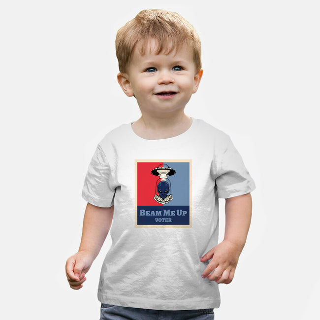 Beam Me Up Voter-Baby-Basic-Tee-ElLocoMus