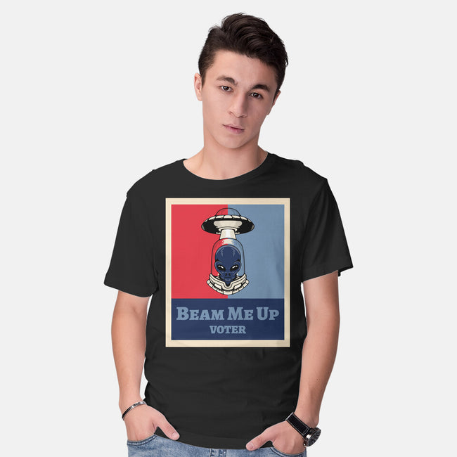 Beam Me Up Voter-Mens-Basic-Tee-ElLocoMus