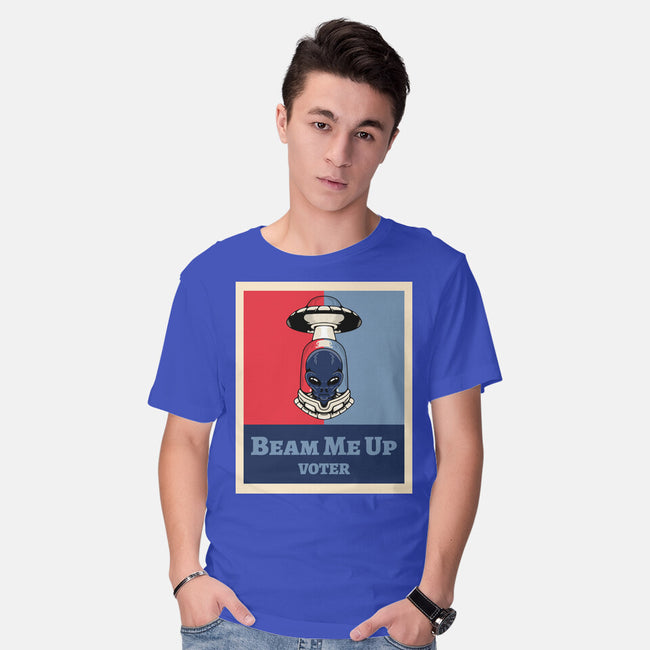 Beam Me Up Voter-Mens-Basic-Tee-ElLocoMus