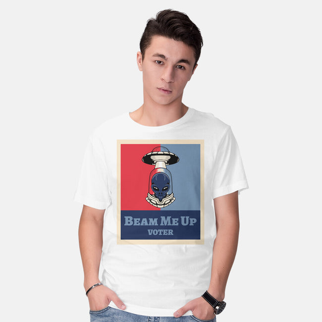 Beam Me Up Voter-Mens-Basic-Tee-ElLocoMus