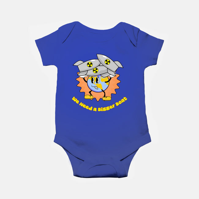 We Need A Bigger Boat-Baby-Basic-Onesie-sillyindustries