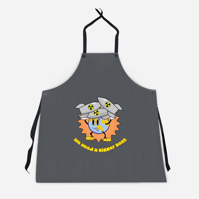 We Need A Bigger Boat-Unisex-Kitchen-Apron-sillyindustries