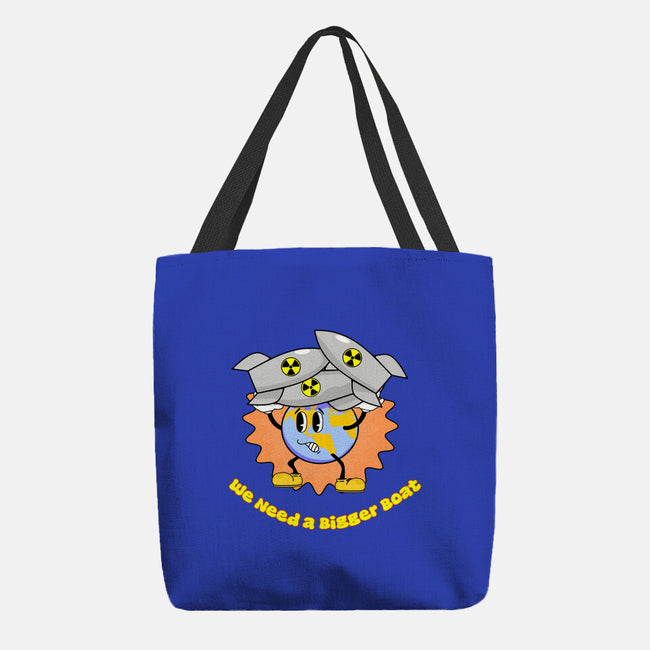 We Need A Bigger Boat-None-Basic Tote-Bag-sillyindustries