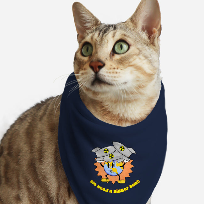 We Need A Bigger Boat-Cat-Bandana-Pet Collar-sillyindustries