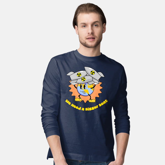 We Need A Bigger Boat-Mens-Long Sleeved-Tee-sillyindustries