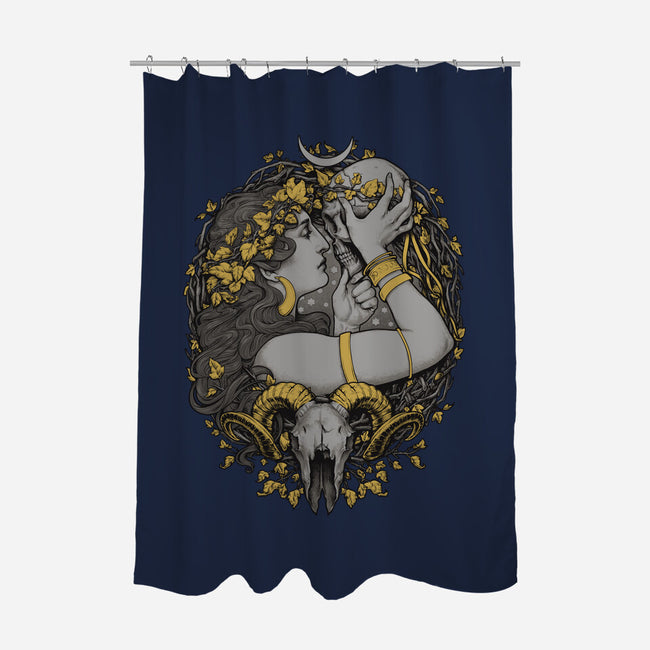 Skull Witch-None-Polyester-Shower Curtain-MedusaD