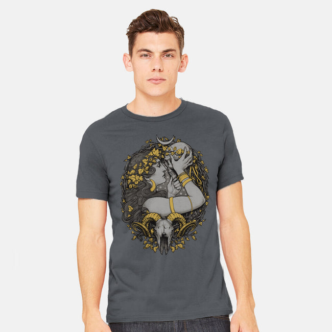 Skull Witch-Mens-Heavyweight-Tee-MedusaD