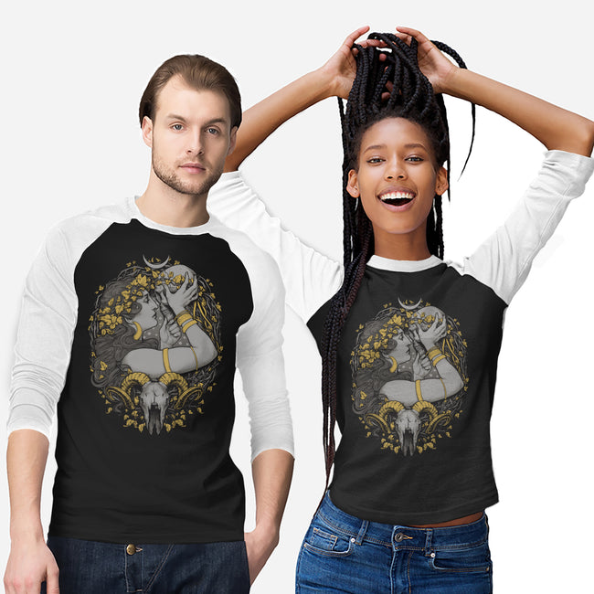 Skull Witch-Unisex-Baseball-Tee-MedusaD