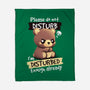 Disturbed Bear-None-Fleece-Blanket-NemiMakeit