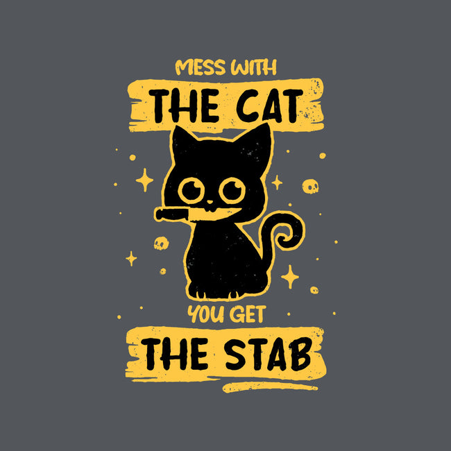 Stab Cat-Womens-V-Neck-Tee-retrodivision