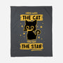 Stab Cat-None-Fleece-Blanket-retrodivision