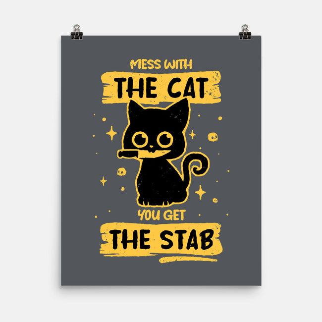 Stab Cat-None-Matte-Poster-retrodivision