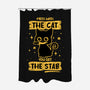 Stab Cat-None-Polyester-Shower Curtain-retrodivision