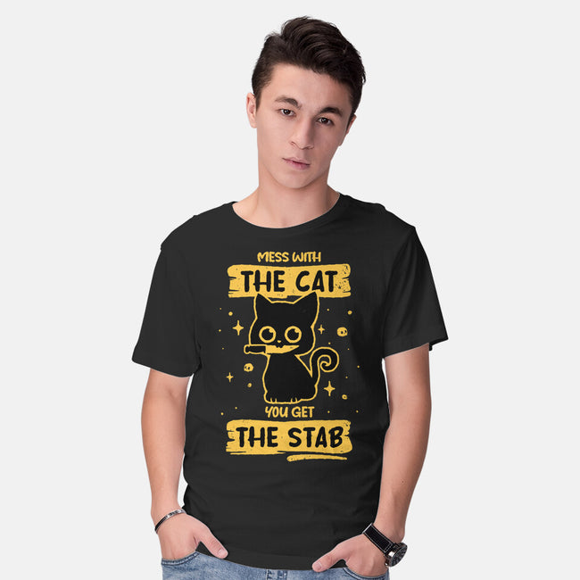 Stab Cat-Mens-Basic-Tee-retrodivision