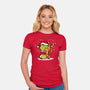 Christmas Is Love-Womens-Fitted-Tee-Boggs Nicolas