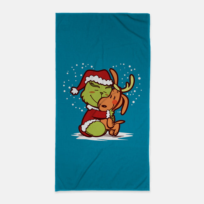 Christmas Is Love-None-Beach-Towel-Boggs Nicolas