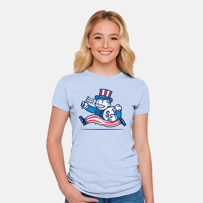 Political Run-Womens-Fitted-Tee-krisren28