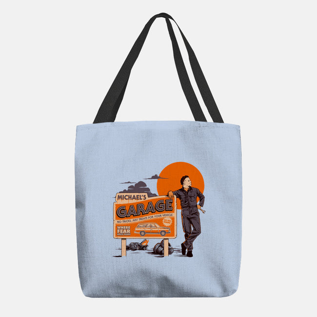 Michael's Garage-None-Basic Tote-Bag-Hafaell