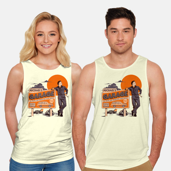 Michael's Garage-Unisex-Basic-Tank-Hafaell