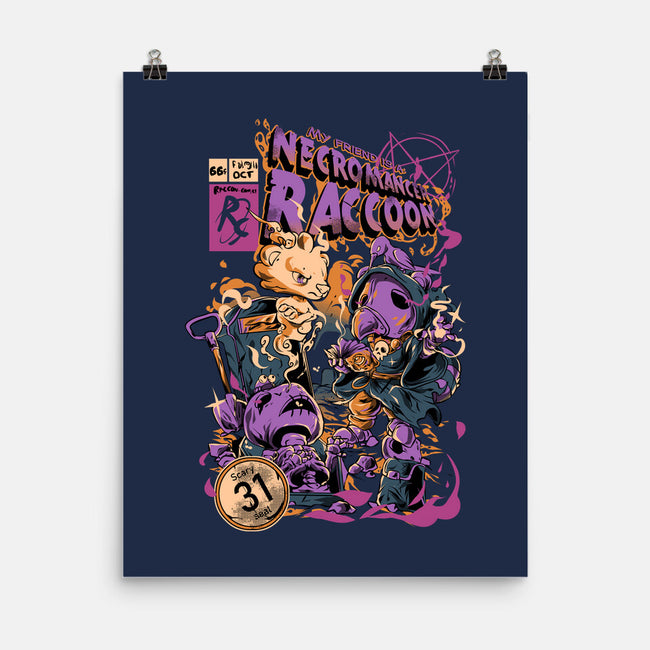 Necromancer Raccoon-None-Matte-Poster-Guilherme magno de oliveira