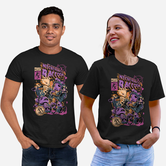 Necromancer Raccoon-Unisex-Basic-Tee-Guilherme magno de oliveira