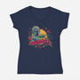 Este Es El Camino-Womens-V-Neck-Tee-teesgeex