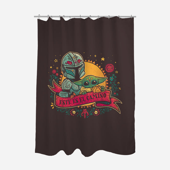 Este Es El Camino-None-Polyester-Shower Curtain-teesgeex