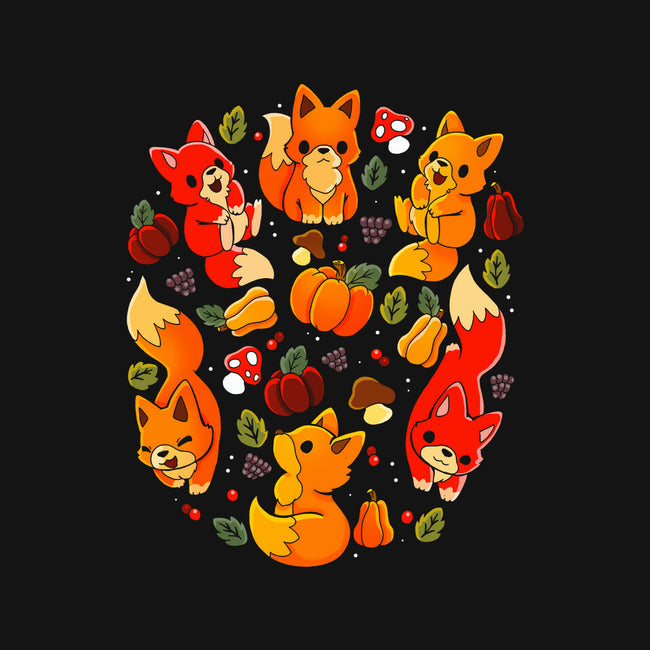 Foxes Autumn-Unisex-Baseball-Tee-Vallina84