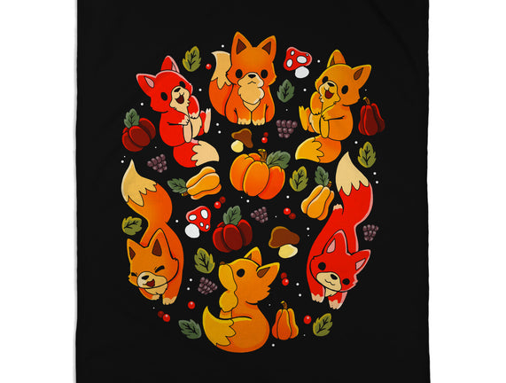 Foxes Autumn