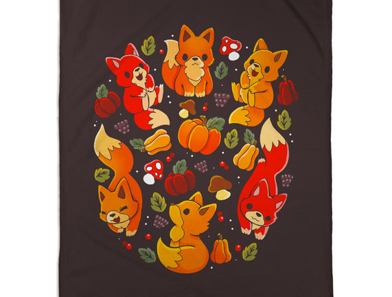 Foxes Autumn