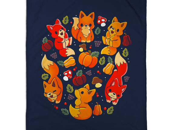 Foxes Autumn