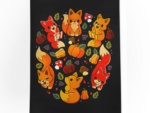 Foxes Autumn