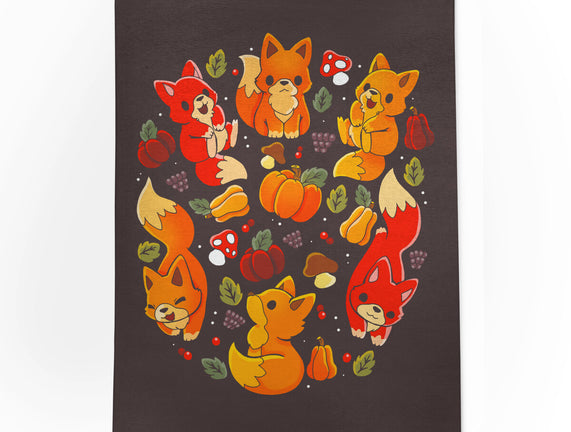 Foxes Autumn