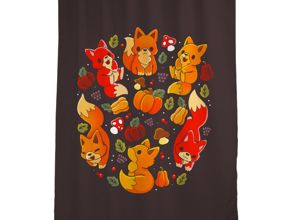 Foxes Autumn