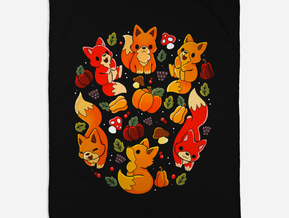 Foxes Autumn