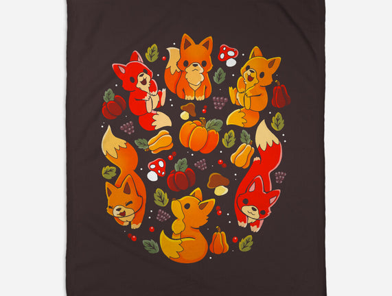 Foxes Autumn