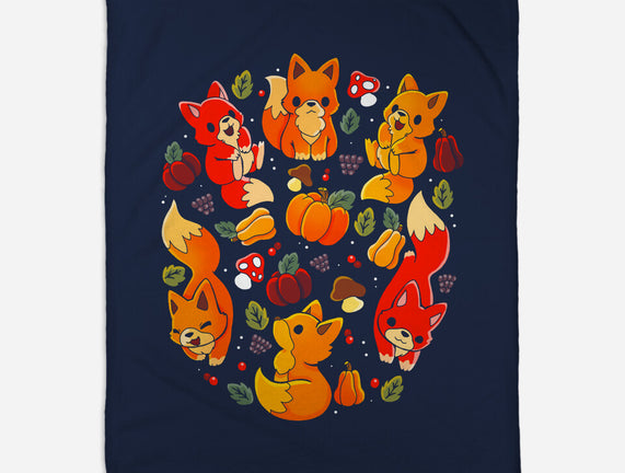 Foxes Autumn