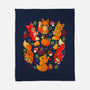 Foxes Autumn-None-Fleece-Blanket-Vallina84