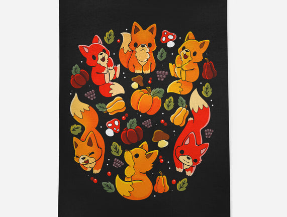 Foxes Autumn