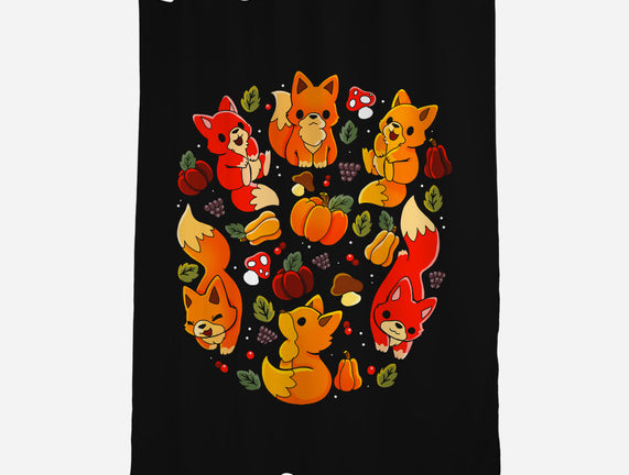 Foxes Autumn