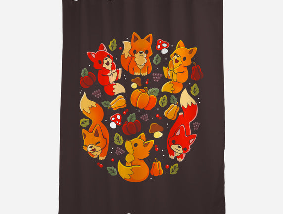 Foxes Autumn