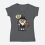 Fowl Beast-Womens-V-Neck-Tee-Boggs Nicolas