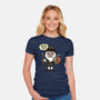 Fowl Beast-Womens-Fitted-Tee-Boggs Nicolas