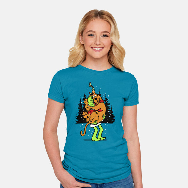 Shaggrinch-Womens-Fitted-Tee-Boggs Nicolas