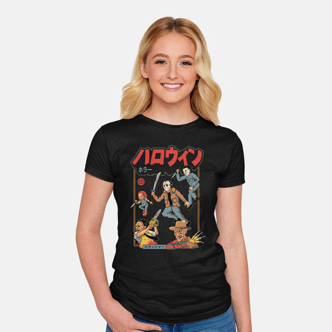 Horror Squadron-Womens-Fitted-Tee-vp021